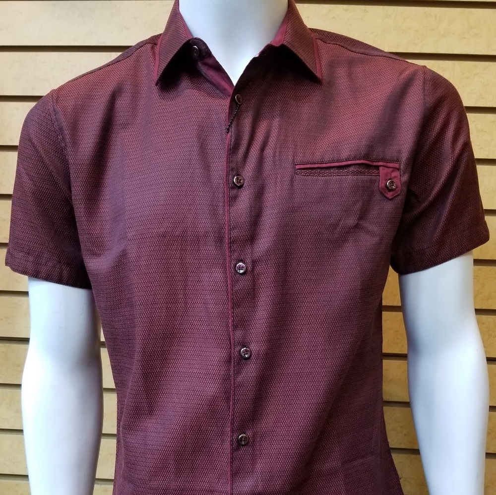 All Over Pattern Shirt with Side Pocket
